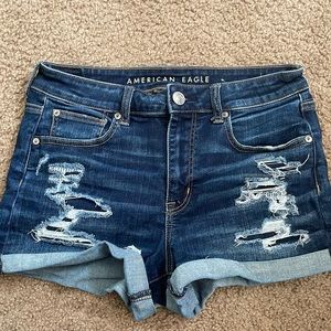 American Eagle- high waisted Jean shorts